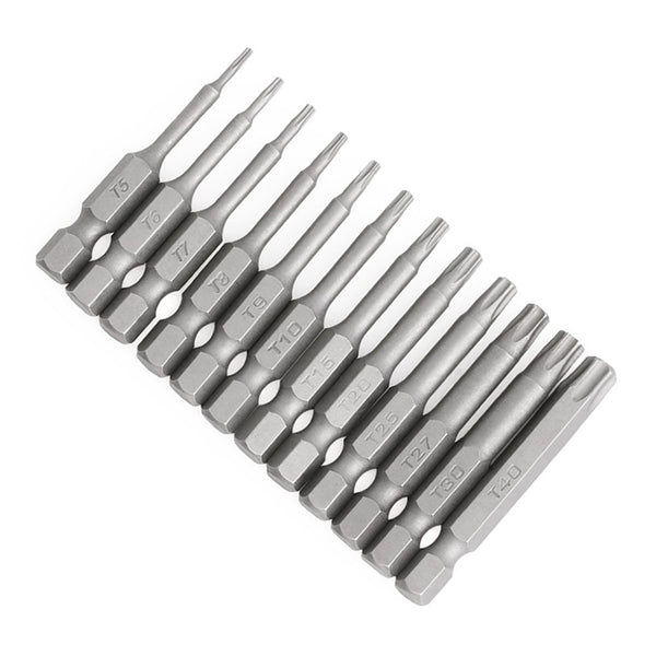 JENOCO 12pc Security Torx Bits Set + Angle Adapter + Extension
